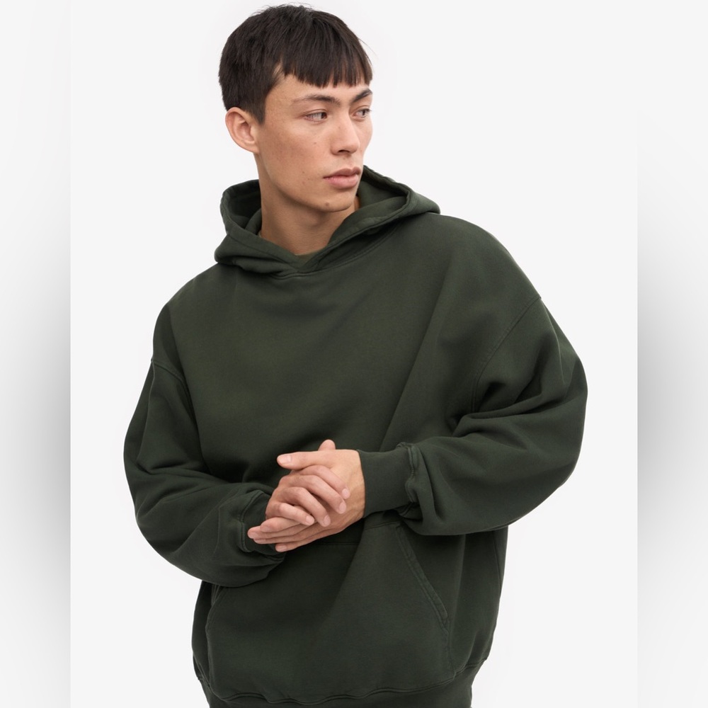 Colorful standard Organic Oversized Hood - Hunter Green Size XL